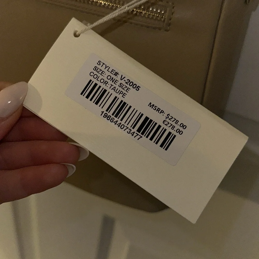 ‼️SALE‼️ NWT VALENTINO ORLANDI Crossbody in Taupe V-2005 - Picture 4 of 8
